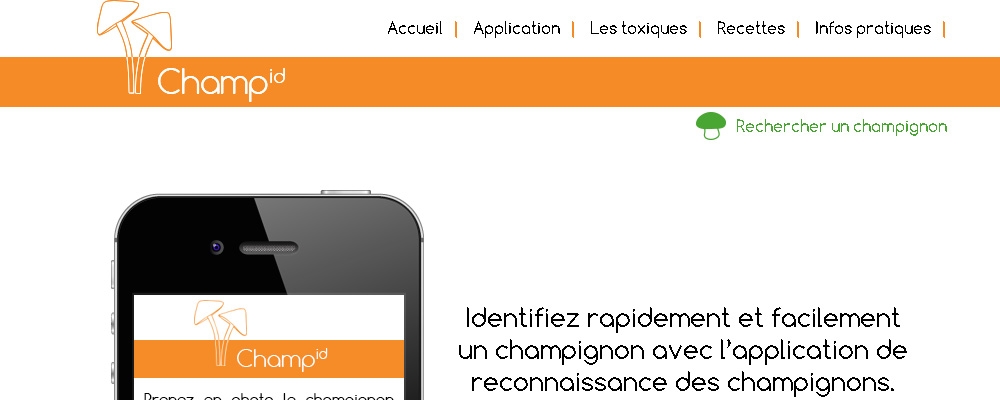 Site web Champ'id version ordinateur
