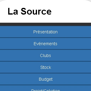 Site web La Source version mobile