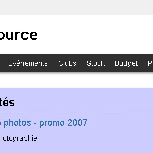 Site web La Source version tablette