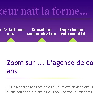 Site web LR communicability version ordinateur