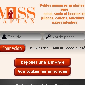 Site web Miss Caftan version mobile