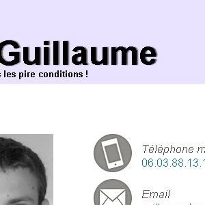 Site web de mon ancien CV version tablette