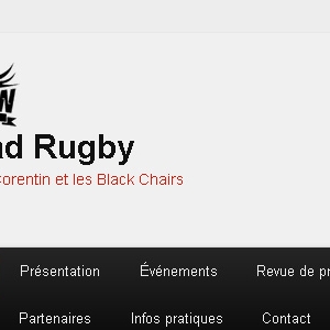 Site web Quad Rugby avec Corentin Le Guen et les Black Chairs version tablette
